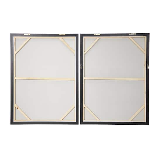 CosmoLiving by Cosmopolitan Gold Contemporary Abstract Wall Art Set